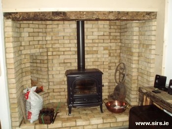 Typical fire installation by SIRS.IE